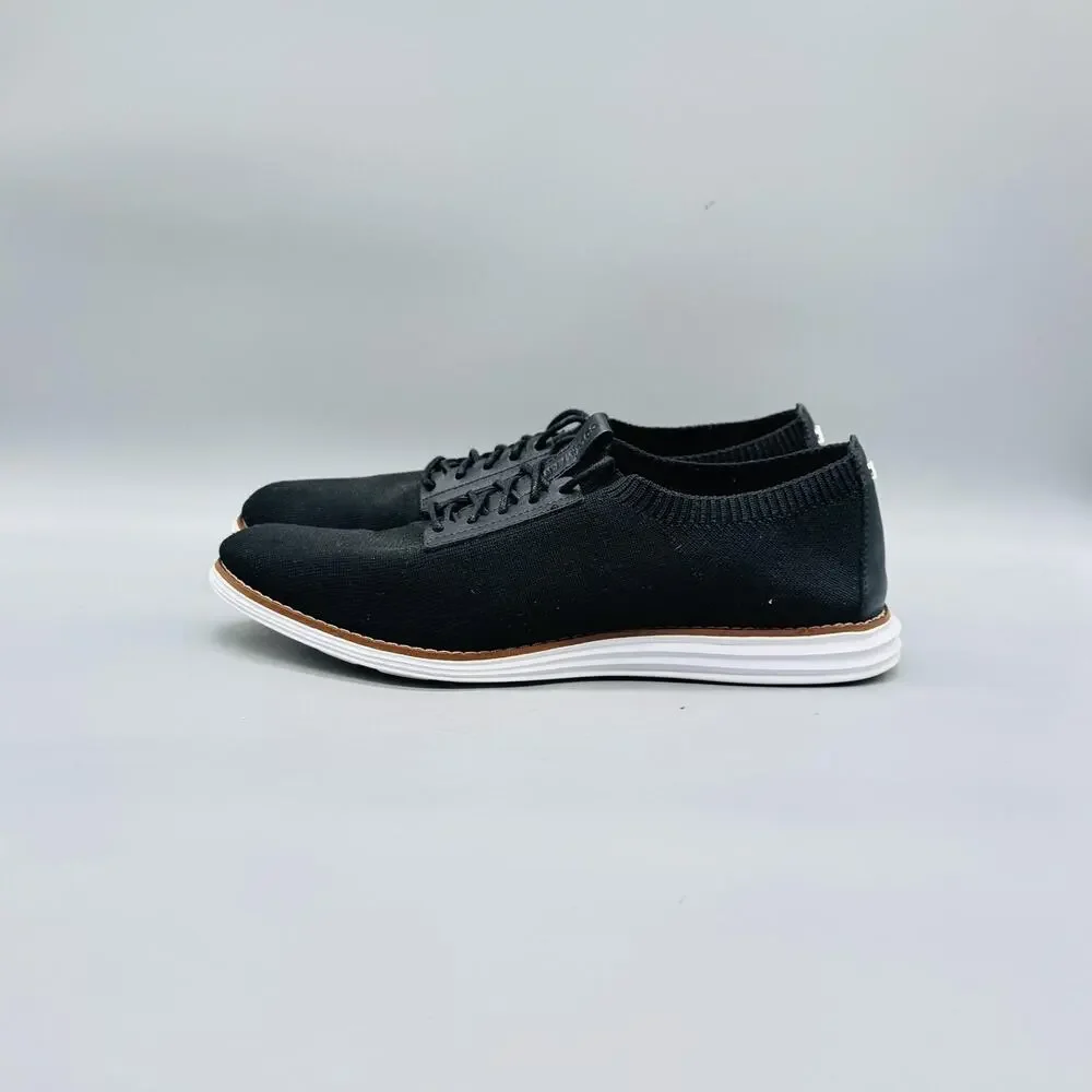 Cole Haan Shoes Womens 10 Black Knit OriginalGrand Low Top Sneakers Comfort